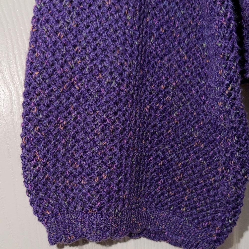 Large Soft Purple Knit Women's Sweater - Picture 6 of 10